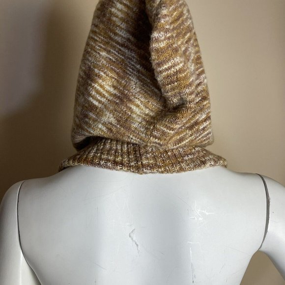 FREE PEOPLE Deja Vu Space Dye Balaclava in Neutral Mix Striped NEW NWT - Picture 5 of 9